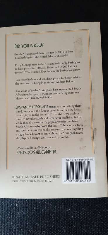 Springbok Miscellany by Eddie Brieg & Stuart Farmer