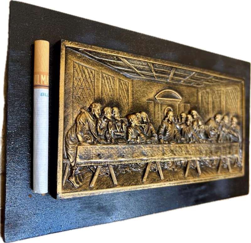 wooden The Last Supper wall hanging 3d carved