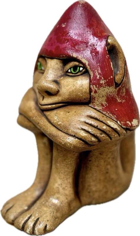 Vintage pixie clay ornament Knysna