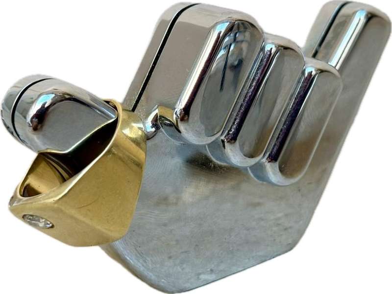 Umbro Buddy ring holder card or photo holder , chrome happy hand hands  set of 3