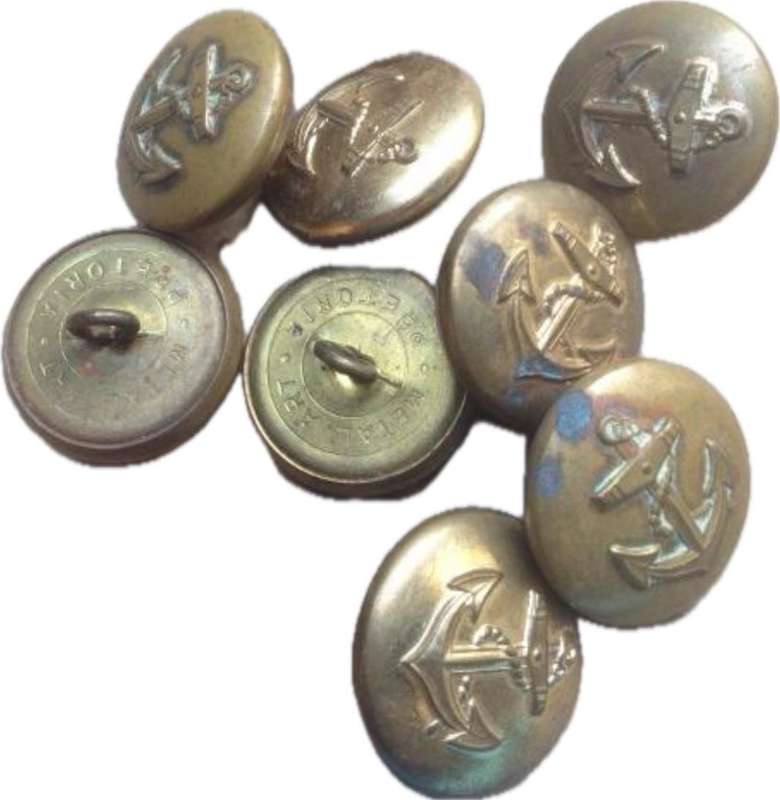 Old Navy brass buttons 11 units
