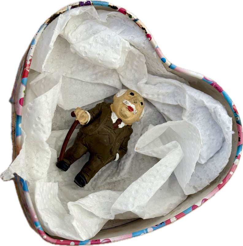 The Muppets  figure grandpa Waldorf Schleigh figurine Jim Henson tv
