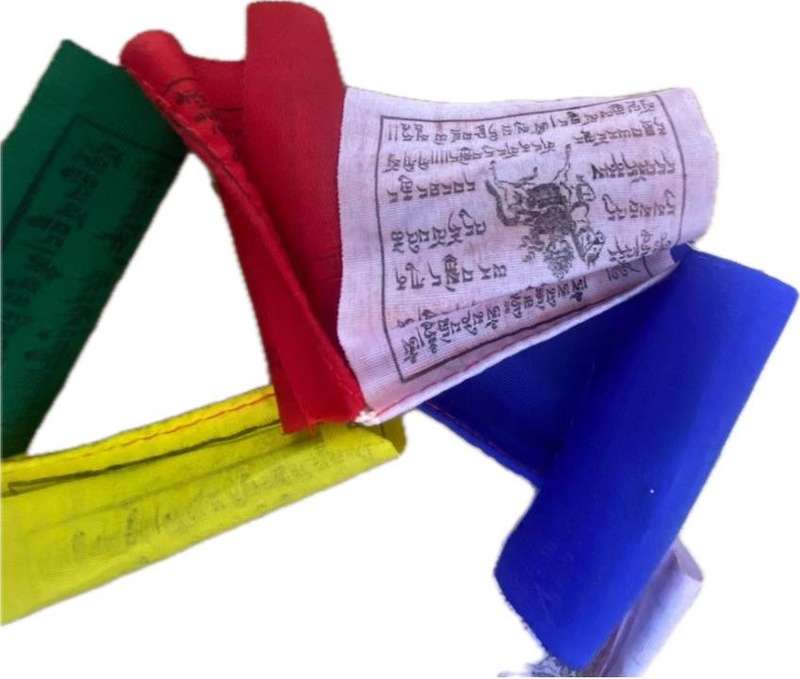 Tibet prayer flag bundle of 3 in pouch total 3m