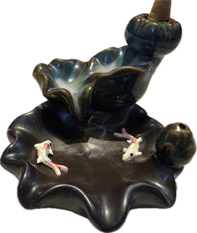 koi pond  incense backflow pond fountain