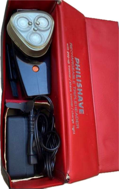 vintage philips philishave in packaging untested