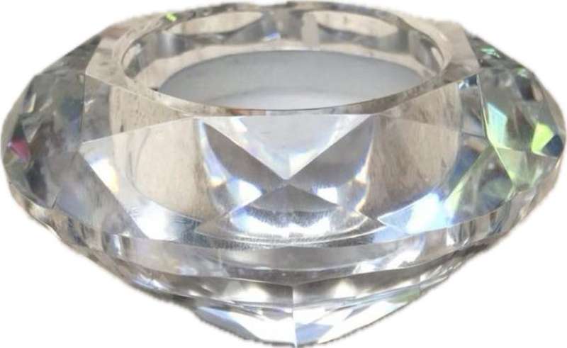 crystal tea light tea light candle holders lot of 4