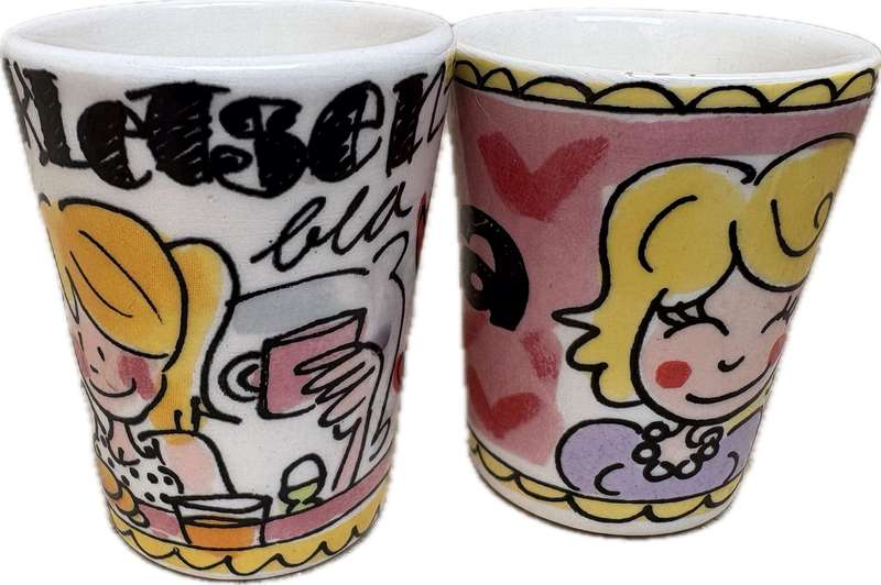 Blonde Amsterdam mini mug pair beaker
