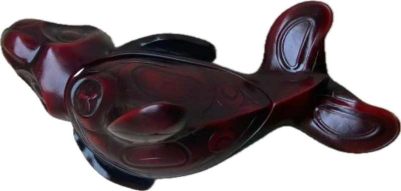 Boma Sculptured Spirit Boxes box Coastal Artist Thomas McPhee KILLER WHALE