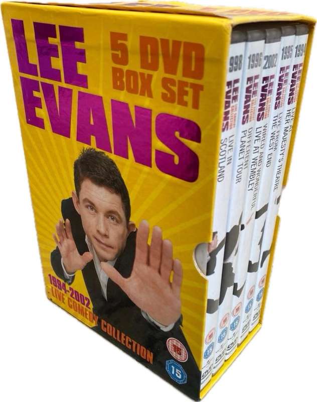 Lee Evans 5 dvd box set live comedy