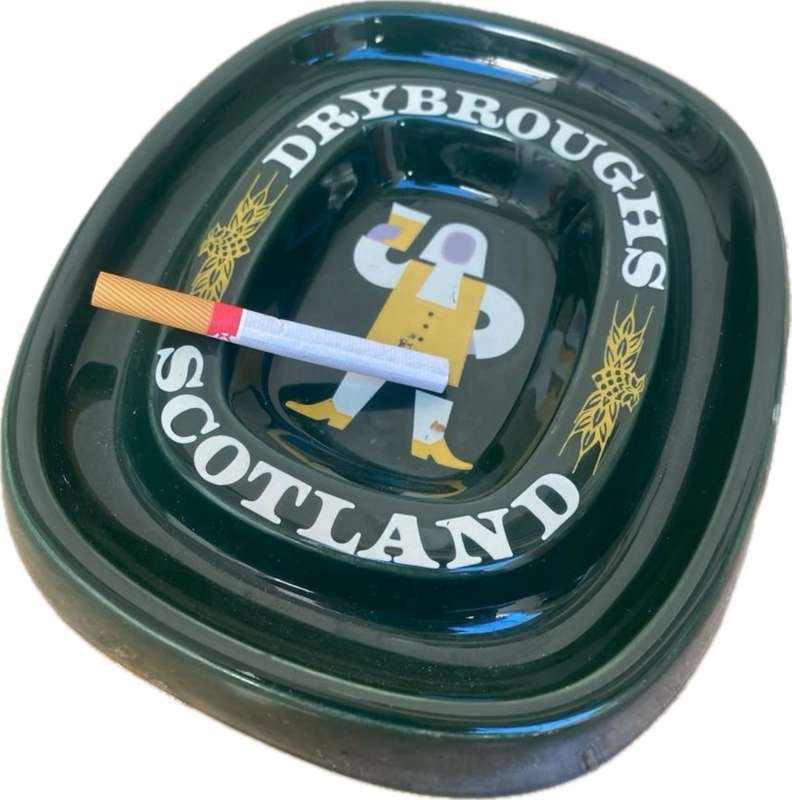 Vintage Drybroughs ashtray Bristol pottery ashtray