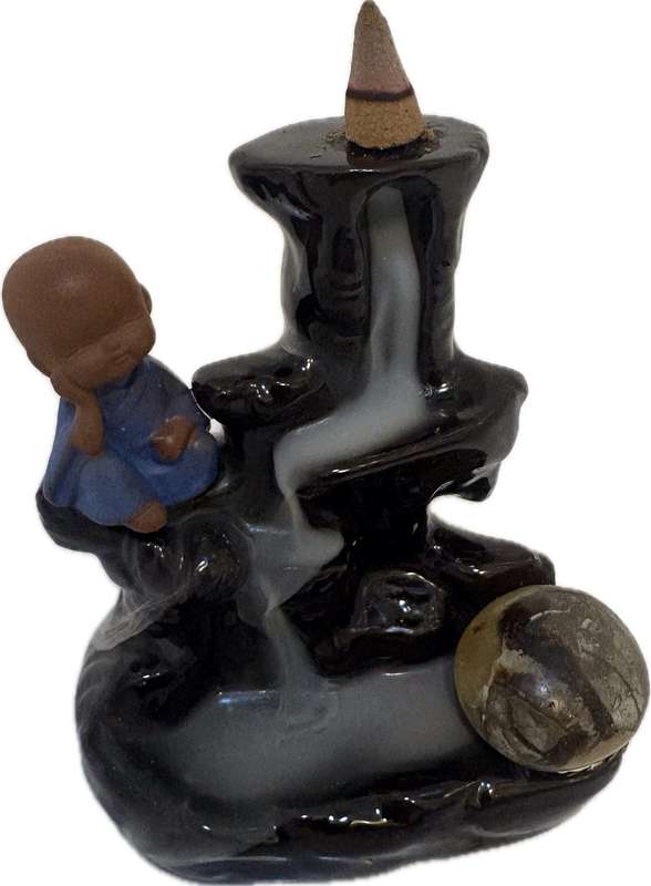 Baby Buddha  incense backflow pond fountain