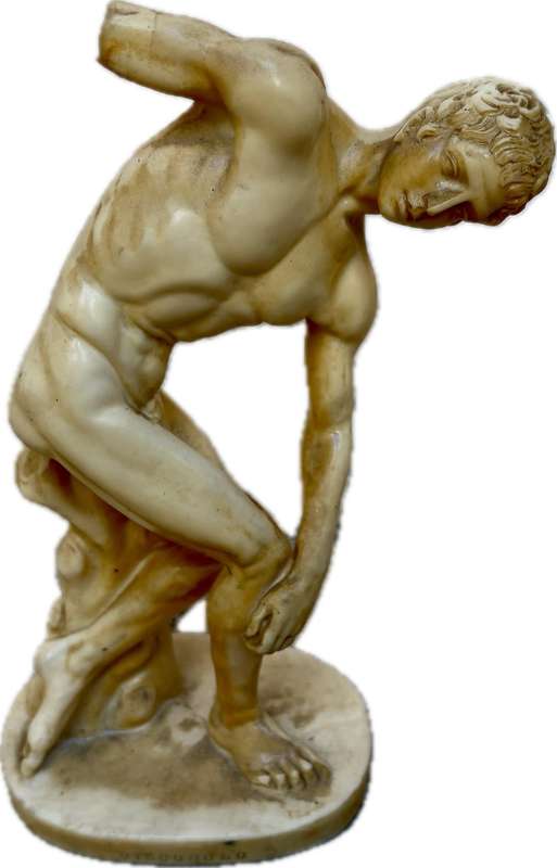 Vintage classic Santini discus thrower discopulis Italy figure