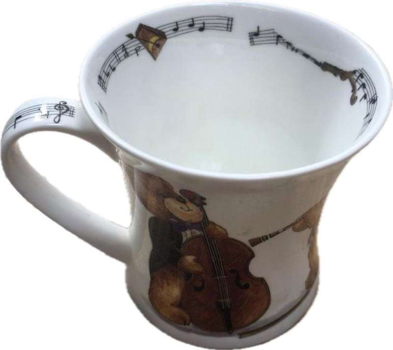 Hudson Middleton Musical teds mug , fine bone china