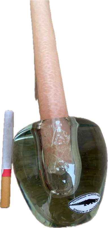 Ngwenya glass candle holder