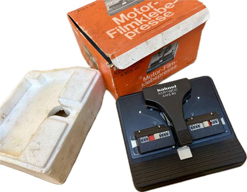 Vintage Hähnel Kollmatic AMS 80 Motor film klebepresse Super 8 Film splicer