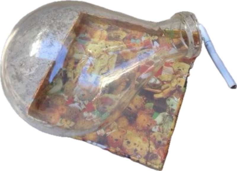 buchi Switzerland evap pear shaped recieving flask / glass