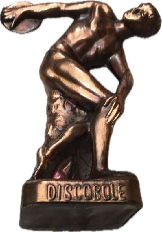 Greek Sculpture  DISCOBOLUS OLYMPIC GAMES Copper Metal Statue