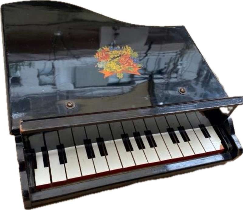 vintage wooden toy piano TLC plays fine