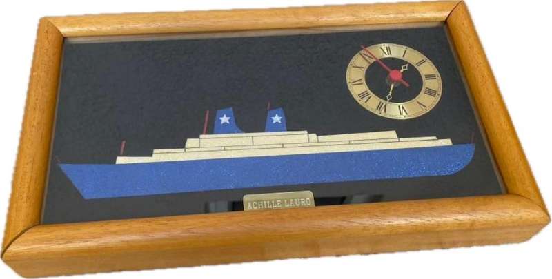 Vintage ship clock  MS Achille Lauro