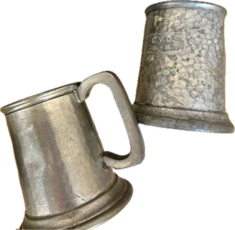 Vintage lot of tankard tankards various sizes styles lot of 5