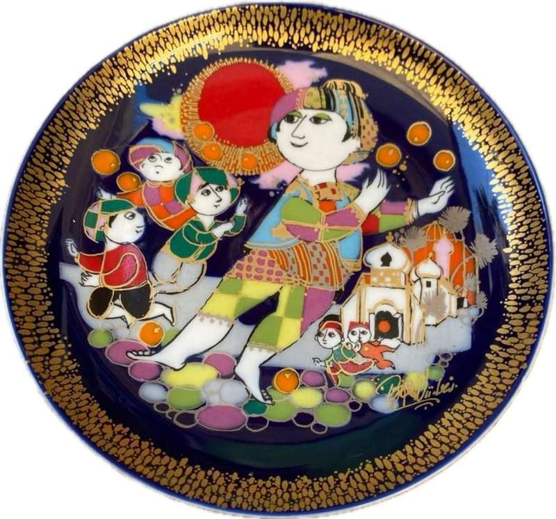 ROSENTHAL WALL PLATE DESIGNED BY BJORN WIINBLAD  Aladdin