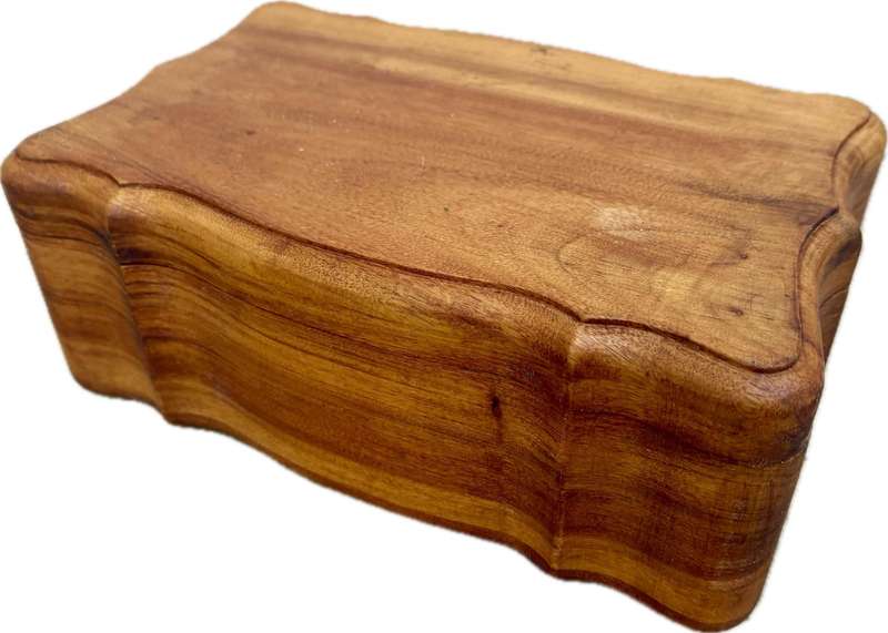 Vintage cedar wood jewellery box