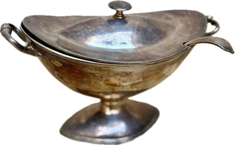 Vintage Large Silver Plate Tureen With Lid and spoon