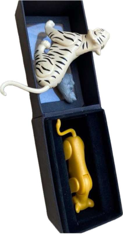vintage playmobil lion figure figures pair