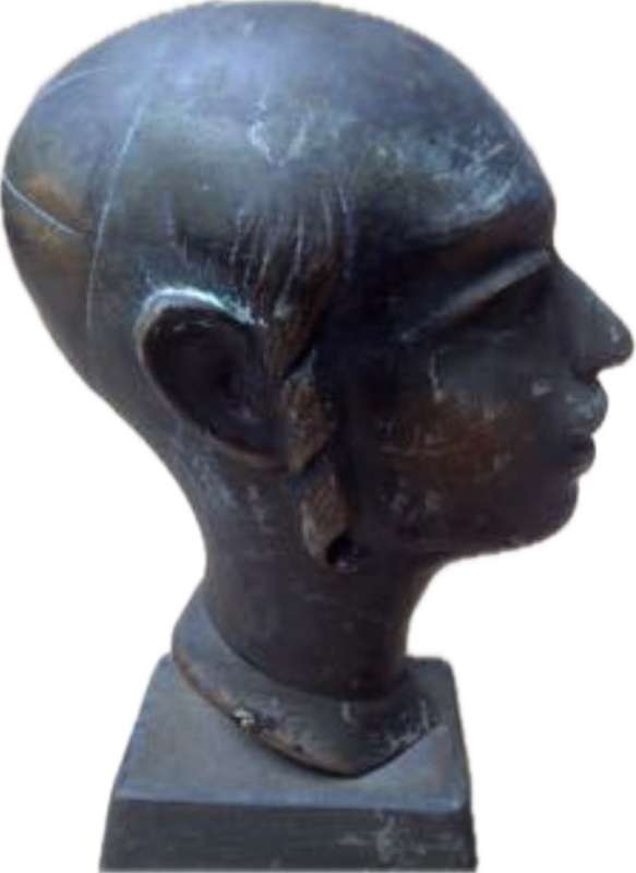 DAVID KLEIN PAL BELL ISRAEL MID CENTURY BRONZE STATUE HASIDIC JEWISH 50`S