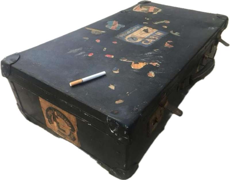 Antique luggage bag union castle cabin