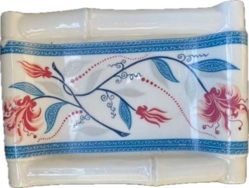 Elizabeth Arden Royal Pavilion Brighton Soap Dish Bamboo Shape Side and Flowers