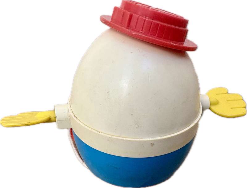 Vintage fisher price Humpty Dumpty no 736 pull toy egg