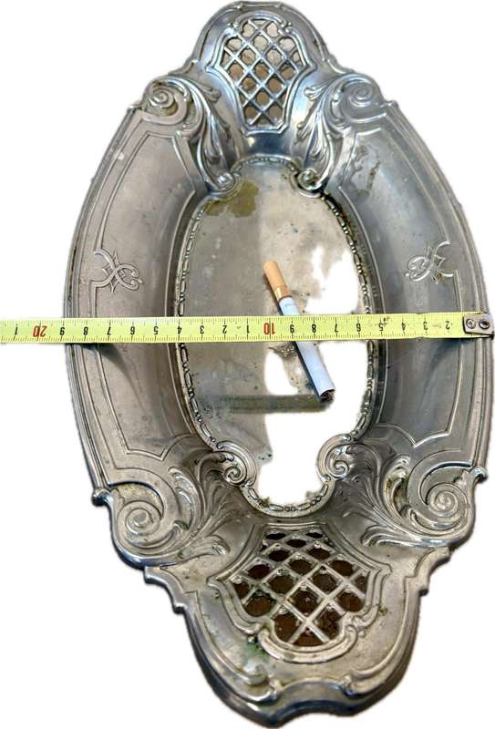 Vintage oval silver plate fruit bowl Germany