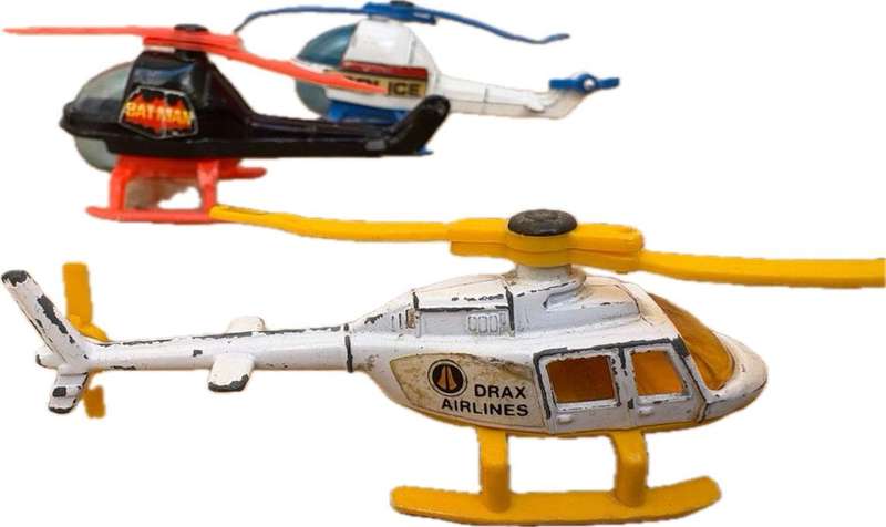 Vintage Corgi Juniors Helicopter lot of 3  made in GT Britain
