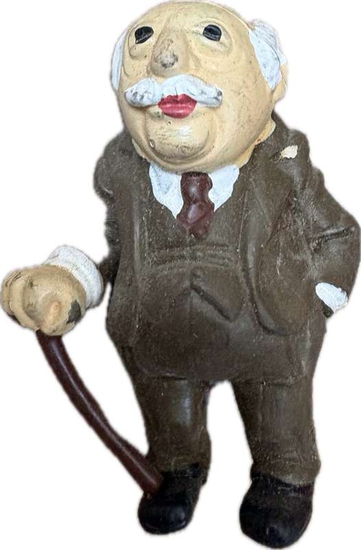 The Muppets  figure grandpa Waldorf Schleigh figurine Jim Henson tv