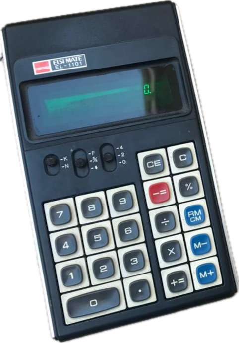 1975 Sharp Elsi Mate EL - 1101. Vintage Portable Calculator.  Good Condition
