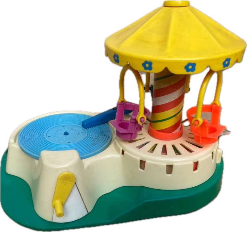 Vintage Fisher Price Carousel  170 With one record working