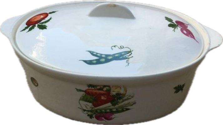 vintage Ergersund Norway lidded pot