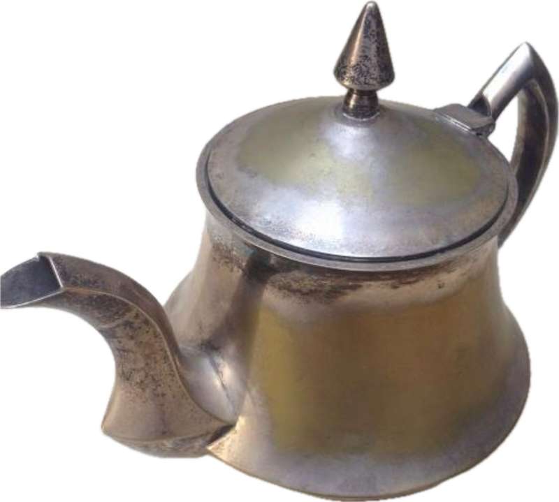 retro Deluye epns brass tea pot