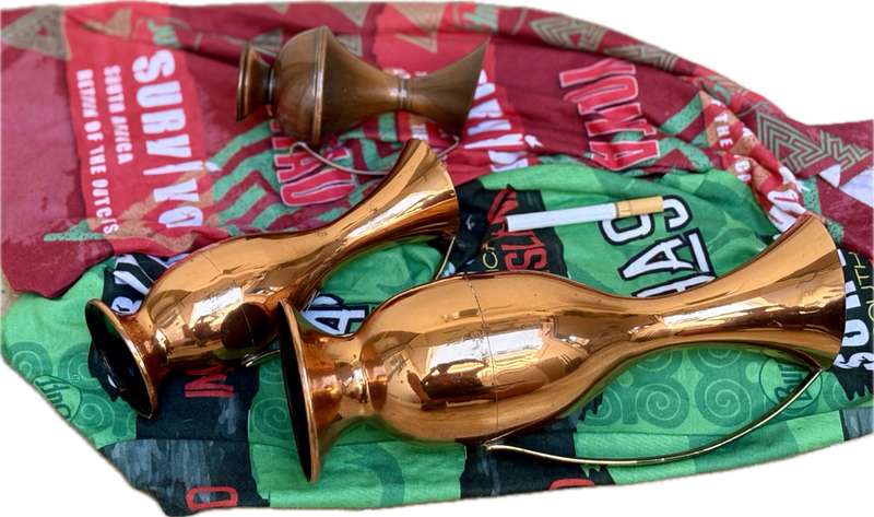Vintage copper vase pitcher pair plus one bonus