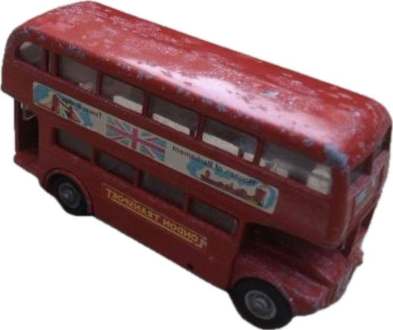 vintage budget toy , AEC Routemaster 64 seater bus , metal