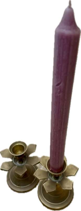 Vintage brass candlestick pair