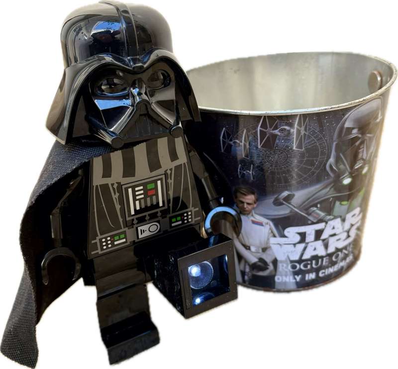Stormtrooper Darth Vader Lego  torch Star Wars popcorn bucket rogue one pair