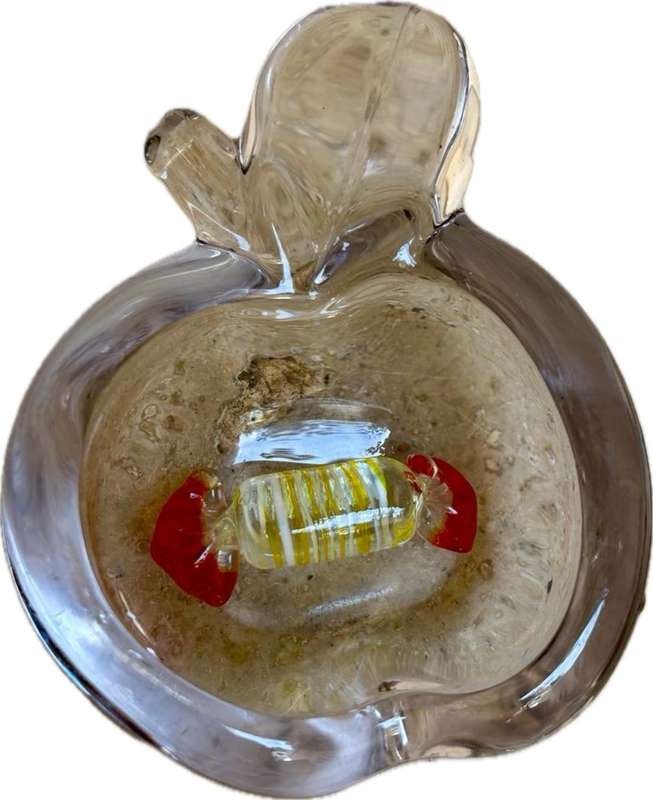 Murano sweet Murano glass Apple ashtray