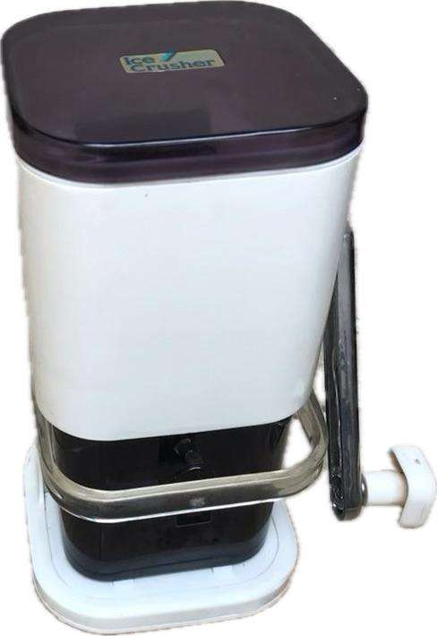 Vintage hand crank ice crusher made in Taiwan