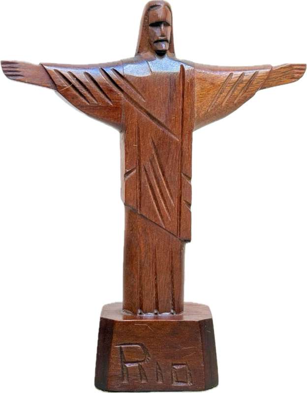 Christ the redeemer wood sculpture Rio