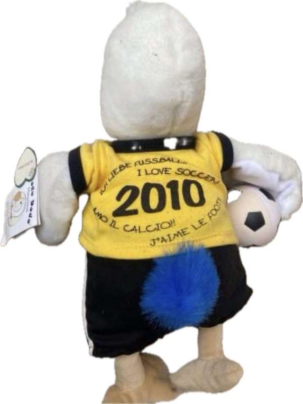 rare wally dodo 2006 plush doll in fifa soccer mascot outfit Mauritius