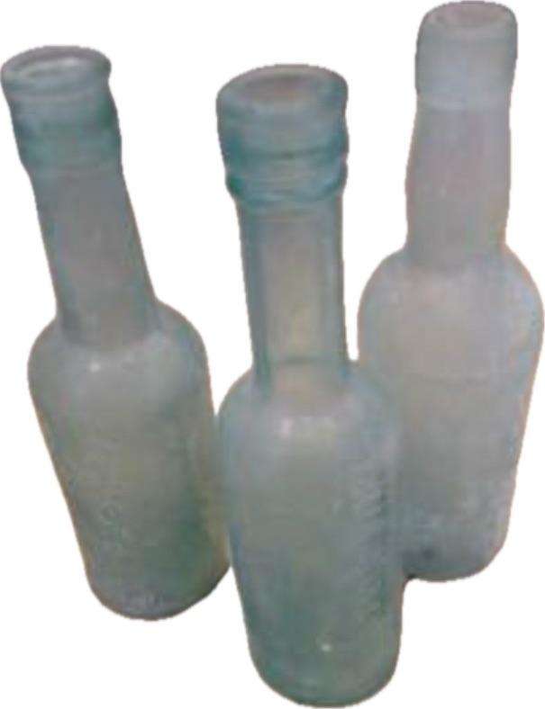 3 vintage old  bottles