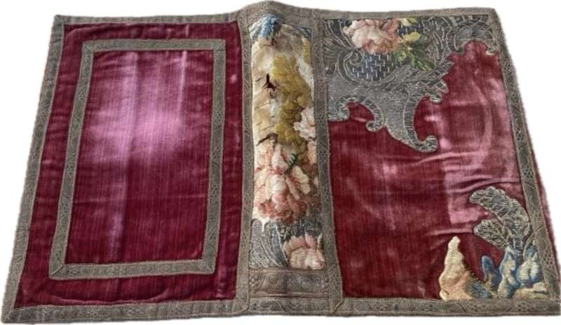 Vintage tapestry embroidered book sleeve