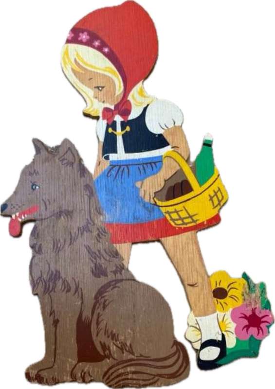 vintage rare Mertons Kunst little red riding hood no 1018  alfred Mertons , Paddington bear pair